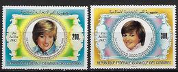 Comores YT 368 & 369 " Anniversaire Lady Diana " 1982 Neuf** - Comoros