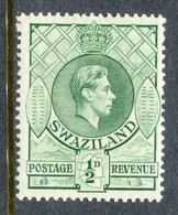 Swaziland 1938-54 KGVI Definitives - ½d Green - P.13½ X 13 - MNH (SG 28) - Swasiland (...-1967)