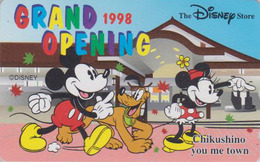 Télécarte NEUVE Japon / 110-202810 - DISNEY STORE GO - CHIKUSHINO 1998 - MICKEY - Japan MINT Phonecard / 3000 Ex - Disney
