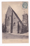 Belle CPA Vauréal (Val-d'Oise), L'église. A Voyagé - Vauréal