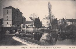 Cp , 61 , ALENÇON , Le Grand Moulin Et Le Déversoir De La Sarthe - Alencon