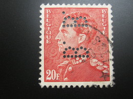 BELGIEN   , Firmenlochung,perfin - 1934-51