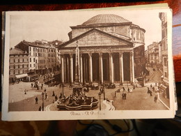 18147) ROMA LOTTO DI TRE CARTOLINE PHANTHEON NON VIAGG - COLOSSEO STORIA TANGIBILE 1924 - POLLICE VERSO 1925 - Collections & Lots