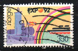 NORVEGE. N°1051 Oblitéré De 1992. Expo'92. - 1992 – Siviglia (Spagna)