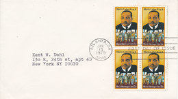 USA FDC Atlanta 13-1-1979 Martin Luther King Jr. In A Block Of 4 - Martin Luther King