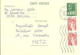 CARTE POSTALE 1980 MOSELLE - Listos A Ser Enviados : Réplicas Privadas