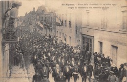 41-SAINT-AIGNAN- FÊTES DE LA MUTUATILITE 18/18 JUILLET 1909 DEFILE DU MINISTRE ET DES AUTORITES EN VILLE - Saint Aignan