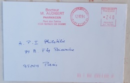 FRANCE Phamarcie, Medecine, Empreinte Mecanique (EMA) PHARMACIE AUDIBERT 47200 à Fourques Sur Garonne - Pharmacy