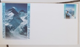 AUSTRALIE Alpinisme - Montagne - Escalade, Everest Expedition. Entier Postal Neuf Emis En 1988 - Andere & Zonder Classificatie