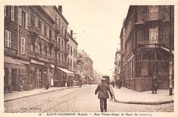 42-SAINT-CHAMOND- RUE VICTOR-HUGO ET GARE DU TRAMWAY - Saint Chamond