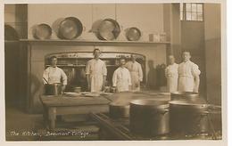 Real Photo Postcard, Beaumont College, Old Windsor Berkshire, Jesuit Public School, Kitchen,chef, Cook. C1914. - Windsor