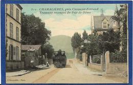 CPA Puy De Dôme Chamalières Tramway Train Chemin De Fer écrite - Sonstige & Ohne Zuordnung