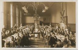 Real Photo Postcard, Beaumont College, Old Windsor Berkshire, Jesuit Public School, Dining Room, Waiters, C1914. - Windsor