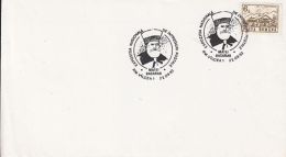 KING MATEI BASARAB OF WALLACHIA, SPECIAL POSTMARK, CHALET STAMP ON COVER, 1992, ROMANIA - Storia Postale