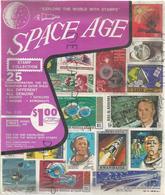 Space Age. Explore The World With Stamps. Planche De 25 Timbres Commémorant L'exploration Spatiale. - Otros & Sin Clasificación