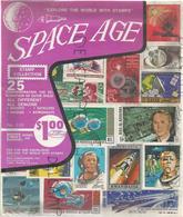 Space Age. Explore The World With Stamps. Planche De 25 Timbres Commémorant L'exploration Spatiale. - Altri & Non Classificati