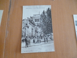 CPA 34 Hérault  Aniane Place De L'église Saint Jean Baptiste BE - Aniane