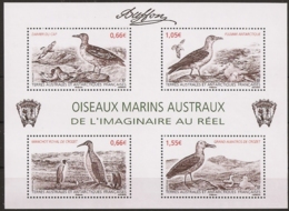 TAAF 2014 - Oiseaux Marins Austraux : De L'imaginaire Au Réel - Blocs-feuillets