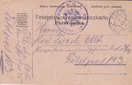 Feldpostbrief - Landwehr Infanterie Regiment Kremsier Nr. 25 - FP 103 - 1915 (36079) - Cartas & Documentos