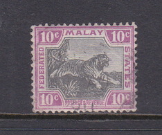 Malaysia-Federated Malay States, SG 20c 1900 10c Grey And Purple,used - Malaya (British Military Administration)