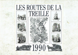 Vin Viticulture Calendrier 1990 Les Routes De La Treille - Formato Grande : 1991-00