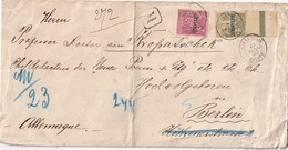 ALEXANDRIE 1900 LETTRE POUR BERLIN - Lettres & Documents