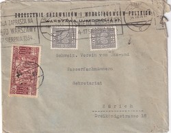 POLOGNE 1934 LETTRE DE VARSOVIE - Brieven En Documenten