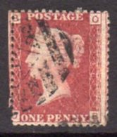 Great Britain GB QV 1858-79 1d Plate 146, Corner Letters OB, Used, SG 43-4 - Oblitérés