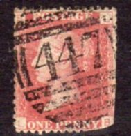 Great Britain GB QV 1858-79 1d Plate 165, Corner Letters LB, Used, SG 43-4 - Gebruikt