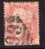 Great Britain GB QV 1858-79 1d Plate 181, Corner Letters KN, Used, SG 43-4 - Used Stamps