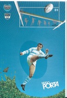 ARGENTINA 2008, SPORT IDOLS MANU GIOBILI HUGO PORTA RUGBY PLAYER SPORTS SOUVENIR SHEET MNH VF - Ungebraucht