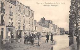 44-NANTES- INONDATION DE FEVRIER 1904- BOULEVARD SEBASTOPOL - Nantes