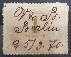 Norddeutscher Wechsel Stempel 1870, Berlin, 1 Groschen - Brême