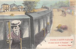 44-SAINT-NAZAIRE- J'ARRIVE A ST-NAZAIRE, ET VOUS ENVOIE LE BONJOUR - Saint Nazaire