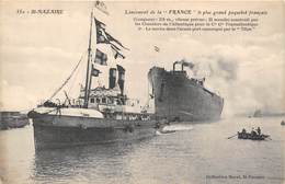 44-SAINT-NAZAIRE- LANCEMENT DE LA "FRANCE " LE PLUS GRAND PAQUEBOT FRANCAIS - Saint Nazaire