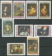 MAHRA STATE Tableaux, IMPRESSIONNISTES, Painting - Michel N° 48/56 ** MNH (gauguin, Velasquez...) - Impresionismo