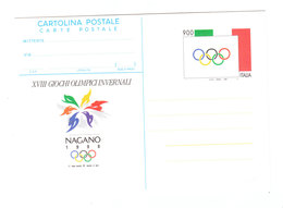 Italy NAGANO WITNER OLYMPIC GAMES PREPAID POSTCARD 1998 - Hiver 1998: Nagano