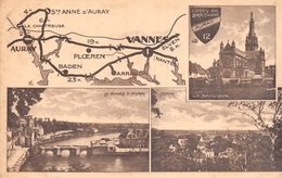 Delcampe - ¤¤  -  Carte Du MORBIHAN  -  AURAY   -  Multivues    -   ¤¤ - Auray