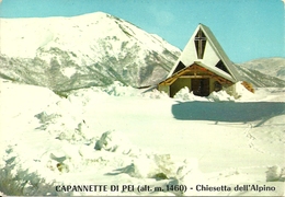 Capannette Di Pei (Pey) Fraz. Di Zerba (Piacenza) Chiesetta Dell'Alpino Sotto La Neve - Piacenza