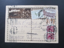 Österreich GA / Bildpostkarte 1928 Mit Zusatzfrankaturen Nach Bulgarien! Mit Zwangszuschlagsmarke / Poste Restante - Briefe U. Dokumente