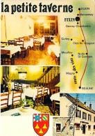 21 - FIXIN Restaurant LA PETITE TAVERNE Carte Géographique Route Des Grands Crus De Bourgogne - CPSM CPM GF - Côte D'Or - Sonstige & Ohne Zuordnung