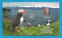 Island  2009  Stampwort Nr. 1232 , Nordia 2009 Atlantic Puffin - Sheet - Postfrisch / MNH / (** ) - Ungebraucht