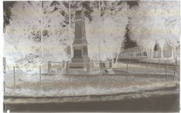 Dépt 80 - HORNOY-LE-BOURG - PLAQUE De VERRE (négatif Photo Noir & Blanc, Cliché R. Lelong) - Monument Aux Morts - Hornoy Le Bourg