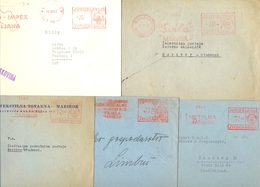 Slovenia, Yugoslavia - 5 Envelopes All With Machine Cancels Of Various Firms From Maribor And Ljubljana. - Slowenien