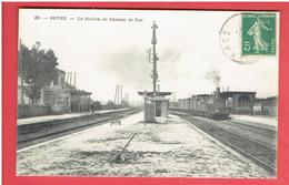 BOVES 1913 STATION DU CHEMIN DE FER GARE CARTE EN TRES BON ETAT - Boves
