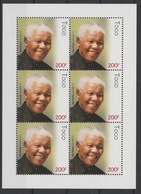 Togo 2018 Mi. ? M/S Joint Issue PAN African Postal Union Nelson Mandela Madiba 100 Years - Togo (1960-...)