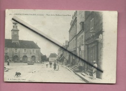 CPA - Chatelux Malvaleix  -(Creuse) - Place De La Halle Et Grand'Rue - Chatelus Malvaleix