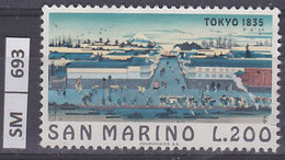 SAN  MARINO  1975	Tokio L. 200 Usato - Gebruikt