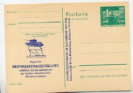 DDR P79-9b-77 C44-b Postkarte PRIVATER ZUDRUCK Panzerdenkmal Kleinmachnow 1977 - Privatpostkarten - Ungebraucht