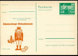 DDR P79-13-b-77 C49 Postkarte PRIVATER ZUDRUCK Nussknacker Schwarzenberg 1977 - Cartoline Private - Nuovi